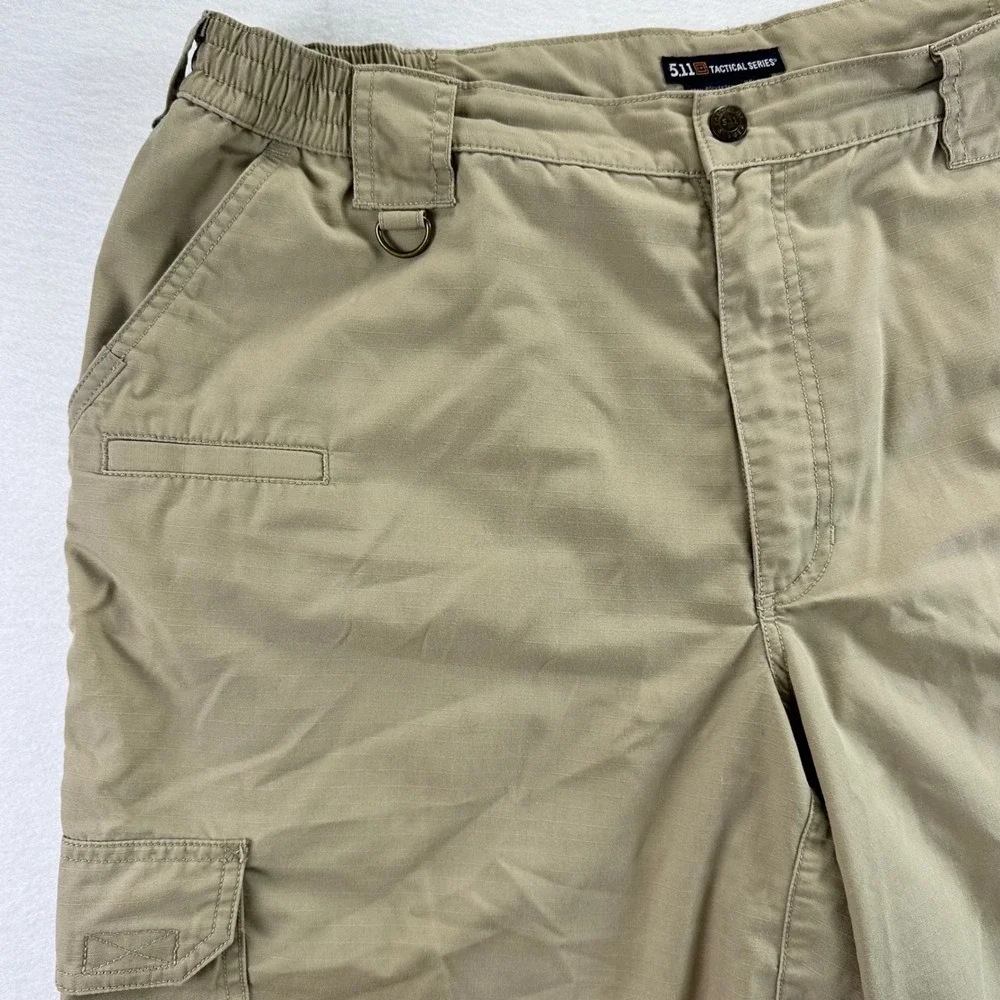 5.11 Tactical Taclite Pro Mens 38 Khaki Tan Ripstop Cargo Shorts Utility Hiking